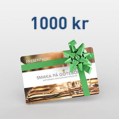 PRESENTKORT 1000 KR FRÅN SMAKA PÅ GÖTEBORG