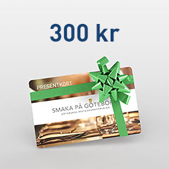 PRESENTKORT 300 KR FRÅN SMAKA PÅ GÖTEBORG